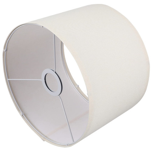 Lamp Shades for Table Lamps Natural Linen Lamp Shade Drum Lamp Shade Burlap Light Cover E27 White Lampshades Hand Crafted Village Medium Lampshade White Lamps Shades
