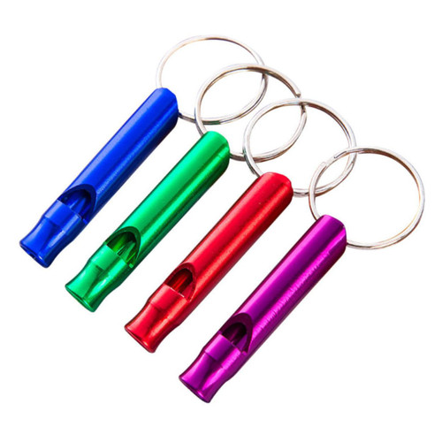 Happyyami 4pcs Whistle for Camping Safety Whistle Aluminum Whistle Survival Equipment Survival Supplies Emergency Whistle Survival Whistle Survive Life-Saving