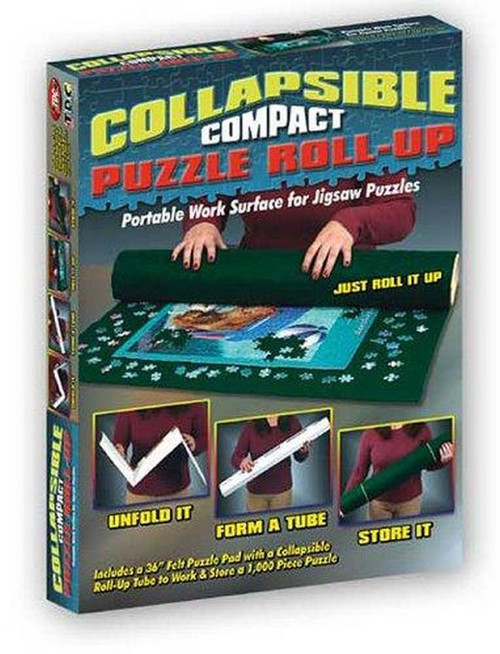 TDC Games Roll Up Jigsaw Puzzle Saver Mat & Tube - 36 in