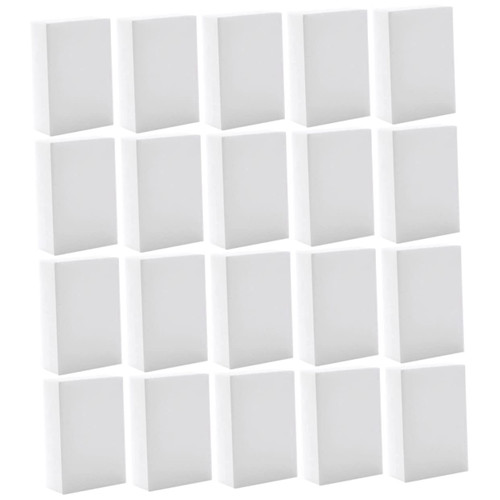 GLEAVI 20pcs Dish Washing Tools Scrub Sponges Dish Sponges Kitchen Sponge Cleaner Wall Cleaner Sponges for Cleaning Sponges for Dishes Scrubber Sponges Car Cleaning Brush White Metal Tub