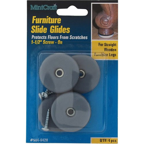 MINTCRAFT FE-50108 Furn Glide/Screw, 1-1/2-Inch