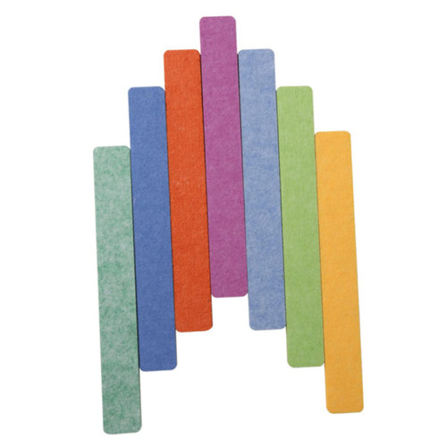 VILLFUL 7pcs Long Message Board Cork Strips for Bulletin Bar Strip Cork Strip Bulletin Board Felt Wall Board Cork Board Strips Felt Bulletin Board for Wall Pin Slats Polyester Light Office