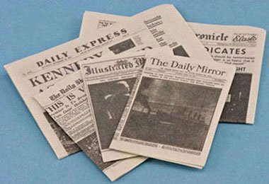 International Miniatures Dollhouse Miniature NEWSPAPER