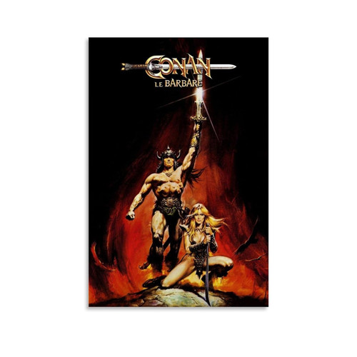 Conan The Barbarian Movie Poster Decorative Painting Canvas Wall Art Living Room Posters for Bedroom Home Painting 16x24inch(40x60cm)