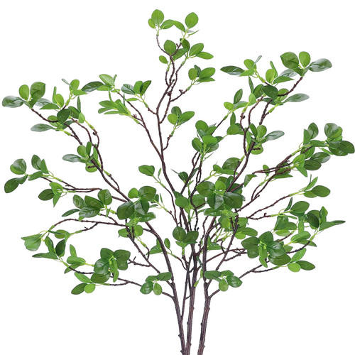 Toprooms 3pcs Faux Stems 43.3 Inch Artificial Greenery Stems for Vase Decor Vase Faux Branches Greenery Plant Stems for Vase Filler, Faux Ficus Twig for Home Office Decor (Faux Greenery Stems)