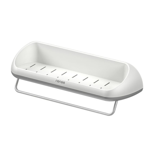 UTHCLO Storage Stand 1pc Towel Storage Rack Storage Storage Racks Bathroom Storage Shelf Rack Storage Shelving Storage Shelves Plastic Draining Rack Soap Box White No Punching Ring Abs