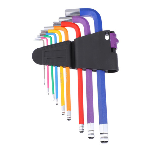 Homoyoyo 9pcs Wrench Key Socket Multitools Universal Tool Hardness Hexagonal Wrench Mutitool L Shaped Wrench Hexagon Keys Key Multitool T Tool Key Tool Kits Hex Socket Steel Pattern