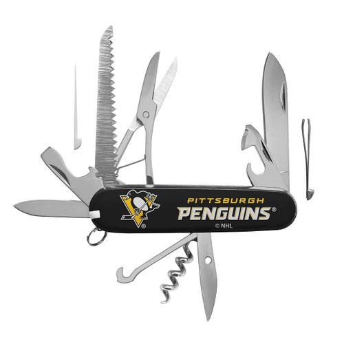 The Sports Vault NHL Pittsburgh Penguins Classic Pocket Multi-Tool The Sports Vault NHL Pittsburgh Penguins Classic Pocket Multi-Tool