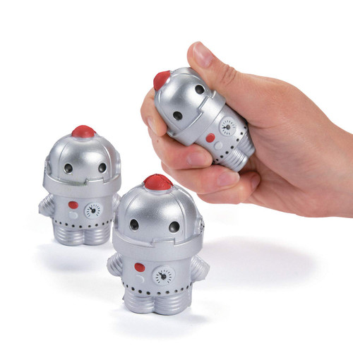 Robot Party Stress Toys - Set of 12 - Party Favors and Handouts