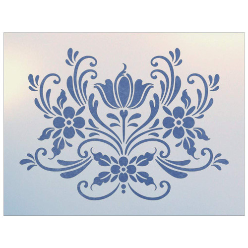 Rosemaling Pattern 16 Stencil - Swedish art, Scandinavian decorative folk painting, Norwegian art, Rose-painting, Norway, Rosemaling, Kurbits, DIY, Stencil painting