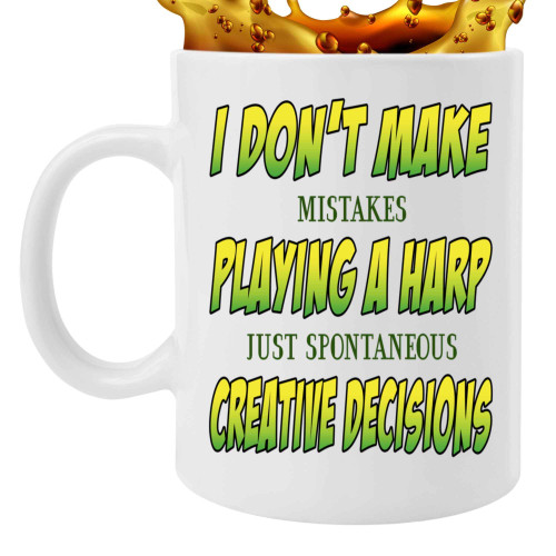 Music Lover's Gift, for Grandfather's Retirement - Humorous Sarcasm Gifts for Harp Instrument Players on 11 Oz White Ceramic Coffee Mug Music Lover's Gift, for Grandfather's Retirement - Humorous Sarcasm Gifts for Harp Instrument Players on 11 Oz White Ceramic Coffee Mug