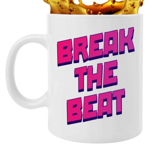 Musician's Drummer Gift, a Broken Drum Set Back Present for Drummer on Birthday - 11 Oz White Ceramic Coffee Mug