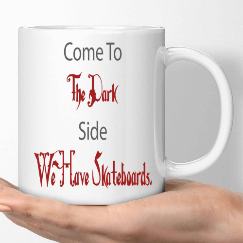 Skateboarding Gift, for Brother, Sister, Son or Daughter - 11 Oz White Ceramic Coffee Mug