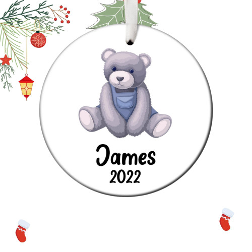 Personalized Teddy Bear Christmas Ornament, Teddy Bear Santa Ornament, Teddy Bear Tree Ornament, Teddy Bear Gift Personalized Teddy Bear Christmas Ornament, Teddy Bear Santa Ornament, Teddy Bear Tree Ornament, Teddy Bear Gift