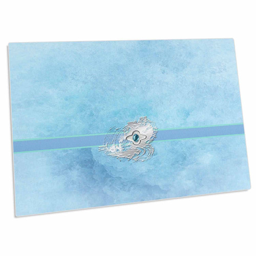 3dRose Image of Abstract Jewel Paint Design on Ribbon on... - Desk Pad Place Mats (dpd-334478-1)