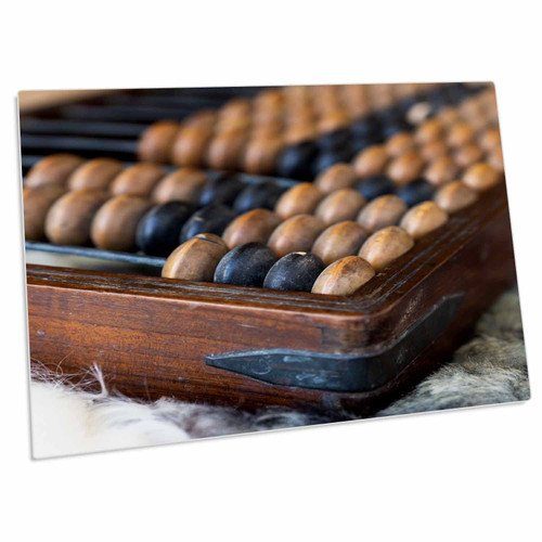 3dRose Vintage Counting Frame or Abacus - Primitive Counting... - Desk Pad Place Mats (dpd-309146-1)