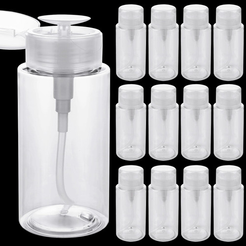 12PCS Nail Polish Remover Pump Dispenser Push Down 6.8oz Makeup Remover Dispenser Pump, 200ml Pump Dispenser Bottle Push Down Empty Clear Alcohol Dispenser for Acetone, Alcohol, Makeup Remover 12PCS Nail Polish Remover Pump Dispenser Push Down 6.8oz Makeup Remover Dispenser Pump, 200ml Pump Dispenser Bottle Push Down Empty Clear Alcohol Dispenser for Acetone, Alcohol, Makeup Remover