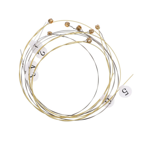 7pcs Strings Strings the strings electricas guitar tools bass guitar kit gitarre instrument Steel pentatonic harp lyre Instrument Accessories music guitar string