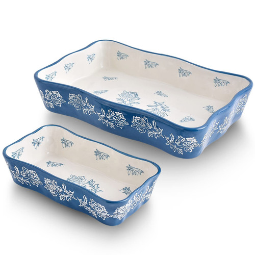 Wisenvoy Casserole dishes for oven Lasagna pan 2-Pcs Baking dish Casserole dish Baking dishes for oven Baking dish set Wisenvoy Casserole dishes for oven Lasagna pan 2-Pcs Baking dish Casserole dish Baking dishes for oven Baking dish set