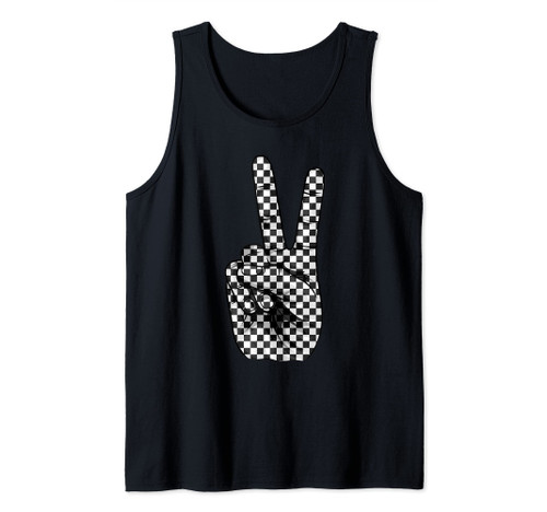 Cool Checkered For Men Women Checker Pattern Checkerboard Tank Top