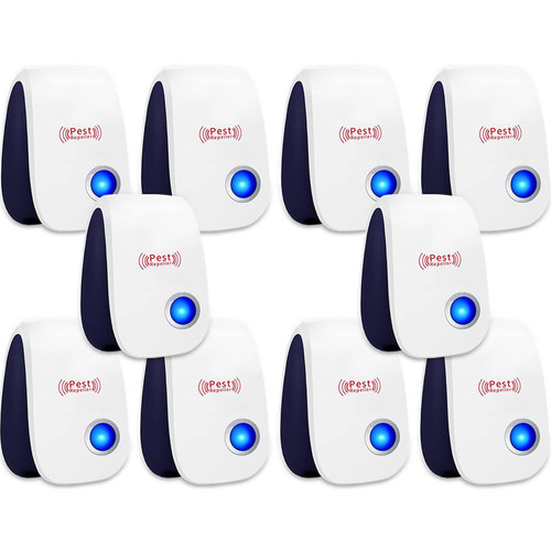 Ultrasonic Pest Repeller 10 Packs, Electronic Repellent for Pest Control, Pest Repellent Plug in, Mouse Repellent Indoor Electronic for Mosquito, Roaches, Spider, Ant Bugs, Safe for Humans and Pets Ultrasonic Pest Repeller 10 Packs, Electronic Repellent for Pest Control, Pest Repellent Plug in, Mouse Repellent Indoor Electronic for Mosquito, Roaches, Spider, Ant Bugs, Safe for Humans and Pets