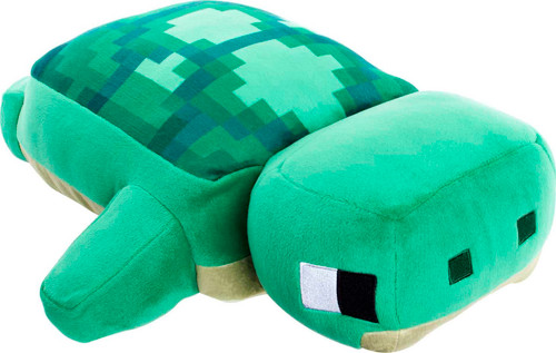Mattel Minecraft Large Turtle Plush, Video-Game Character 12-in Floppy Soft Doll, Collectible Toy Toy for Ages 3 Years & Older