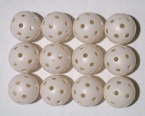 JP Lann White Perforated Practice Golf Balls Available in 12, 24, 60, 120 or 240 Count (Each Sold Separately) (60 Count)