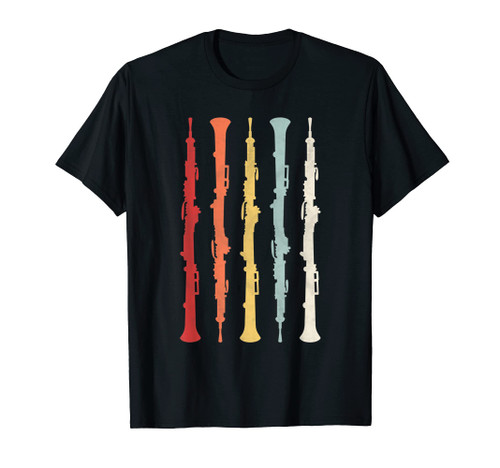 Vintage Retro 70s Oboe Shirt For Oboist & Oboe Players