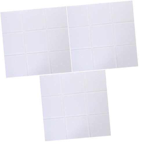 Operitacx 3pcs Jiugongge Felt Board Bulletin Board Felt Display Board Cork Board Felt Pin Board Felt Board Tiles Felt Tiles Colorful Decor Memo Message Board Work Memorandum Office White