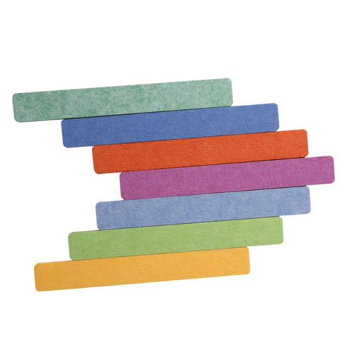 Tofficu 7pcs Long Message Board Memo Felt Strips Felt Pin Board Bar Strips Felt Cork Board Cork Board Strips Felt Bulletin Board Strip Office Light Polyester Note Board
