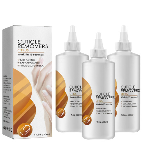 COALHO Cuticle Remover Gel,Nail Surface Softener,Professional Cuticle Softener with Instant 15-Second Removal,Bottle for Hand, Foot & Nail Care, Manicure and Pedicure Supplies (3 Pcs)