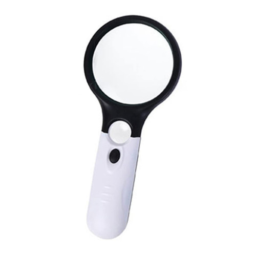 Microscope Accessories kit Slide Preparation camer 3X 45X Handheld Reading Magnifying Glass with 3 LED Microscope Accessories (Color : Style B)