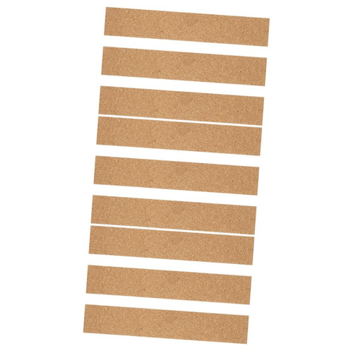 Operitacx 9 Pcs Adhesive Cork Strips Cork Boards Memo Board Strips Photo Bulletin Board Cork Board Memo Strip Adhesive Cork Bulletin Cork Bulletin Bars Small Cork Board Office Bush Natural
