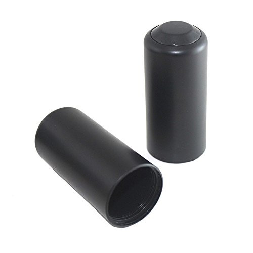 2 PCS Replacement Mic Battery Screw on Cap/Cover/Cup for Shure PGX/SLX Wirelesss (Black)