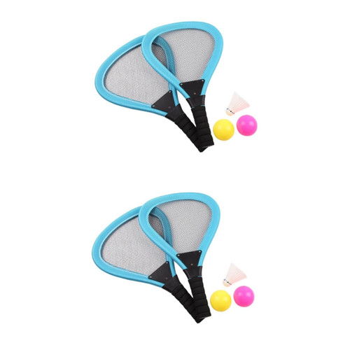 10 Pcs Beach Paddle Ball Lawn Game Beach Toys for Kids Indoor Kids Game Toys Paddle Racket Beach Ball Racket Tennis Ball Badminton Racket Net Rackets Toy Ball Baby Outdoor