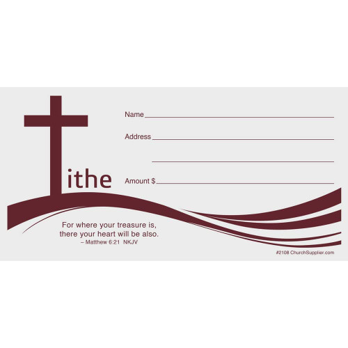 Church Tithe Offering Envelopes (Pkg of 200)
