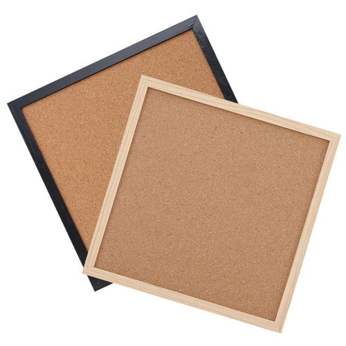 2Pcs Cork Board Reminder Bulletin Board Photos Display Board Cork pin Board Message pin Board Felt Board memo Board Office Bulletin Board bulliten Board Household Wood Photo Wall