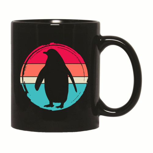 Cool Penguin Mug Gifts for Retro Lovers Coffee Mugs s 11oz 15oz Black Coffee Mug