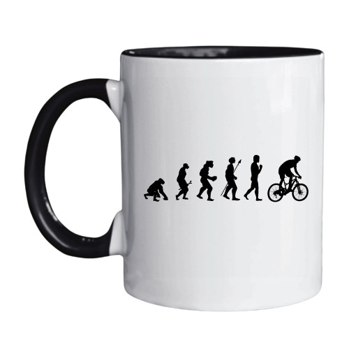 Cycling Gift Evolution Cool Cycling for Cycling Enthusiasts 11oz 15oz Inner Color Accent Mug Cycling Gift Evolution Cool Cycling for Cycling Enthusiasts 11oz 15oz Inner Color Accent Mug