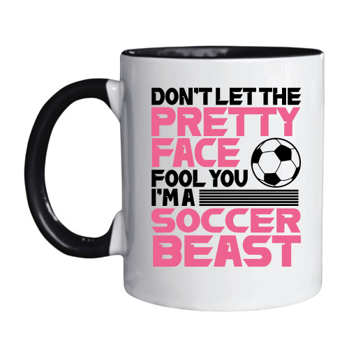 Gift for Cool Soccer Teen Girls Soccer Lover Player Sports Mug 11oz 15oz Inner Color Accent Mug Gift for Cool Soccer Teen Girls Soccer Lover Player Sports Mug 11oz 15oz Inner Color Accent Mug