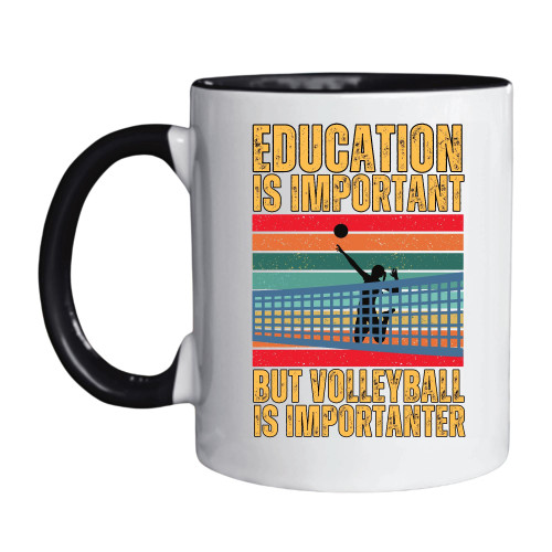 Gift Idea Volleyball Men Women Teen Team Player College Coach 11oz 15oz Inner Color Accent Mug
