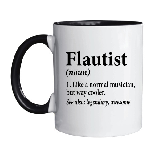 Gifts for Flute Players Musician Flautist Flute Gift and Instrument Definition 11oz 15oz Inner Color Accent Mug Gifts for Flute Players Musician Flautist Flute Gift and Instrument Definition 11oz 15oz Inner Color Accent Mug