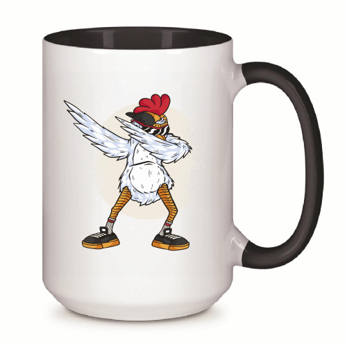 Cool Chicken Dabbing Gift Design for Chicken Lovers 11oz 15oz Inner Color Accent Mug Cool Chicken Dabbing Gift Design for Chicken Lovers 11oz 15oz Inner Color Accent Mug