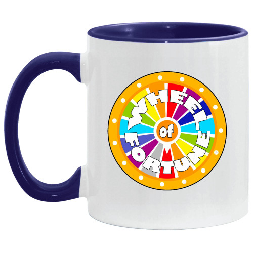 Wheel of fortune cool for mothers day fathers day 11oz 15oz Inner Color Accent Mug