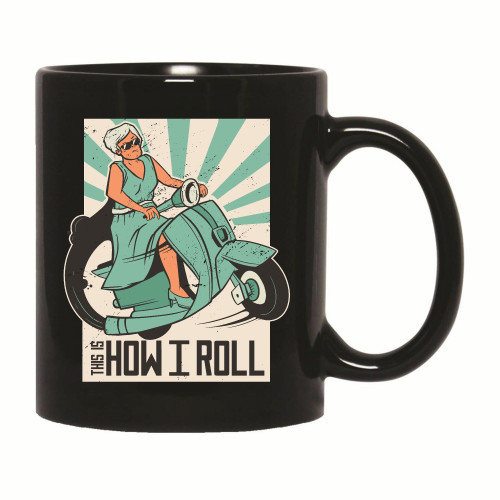Women Scooter Gift Inspirational Quote Illustration Present for Female Riders 11oz 15oz Black Coffee Mug Women Scooter Gift Inspirational Quote Illustration Present for Female Riders 11oz 15oz Black Coffee Mug