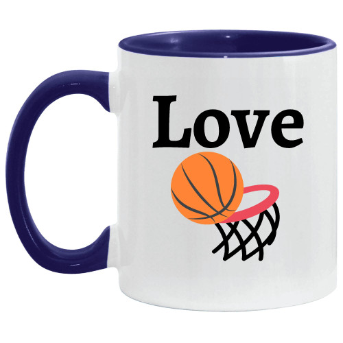 Basketball Sports Athlete Court Player Gift Ideas Athletes 11oz 15oz Inner Color Accent Mug Basketball Sports Athlete Court Player Gift Ideas Athletes 11oz 15oz Inner Color Accent Mug