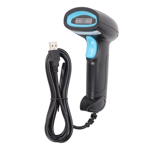 USB Barcode Scanner, 1D Barcode Reader Wired Handheld Bar Code Scanner Reader Fast Accurate Scanning, Plug and Play