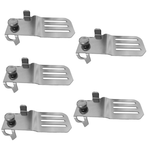 DOITOOL 5pcs Tape Measure Holder Corner Clamps Measure Scribing Tool Tape Measure Pencil Holder Tape Measure Marker Tool Measure Belt Clip Measuring Tape Pencil Holder Clip-on Locator Iron