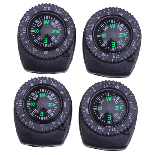 BESPORTBLE 4 Pcs Compass for Watch Strap Wristband Compass Direction Pocket Compass Camping Compass - on Wrist Compass Navigation Compass Adventure Compass Outdoor Product Portable