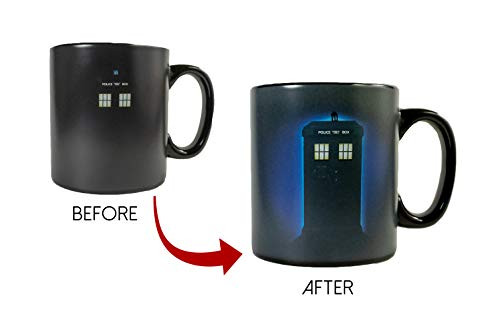 Doctor Who Ceramic Heat Reveal 20oz Tardis Coffee Mug Doctor Who Ceramic Heat Reveal 20oz Tardis Coffee Mug